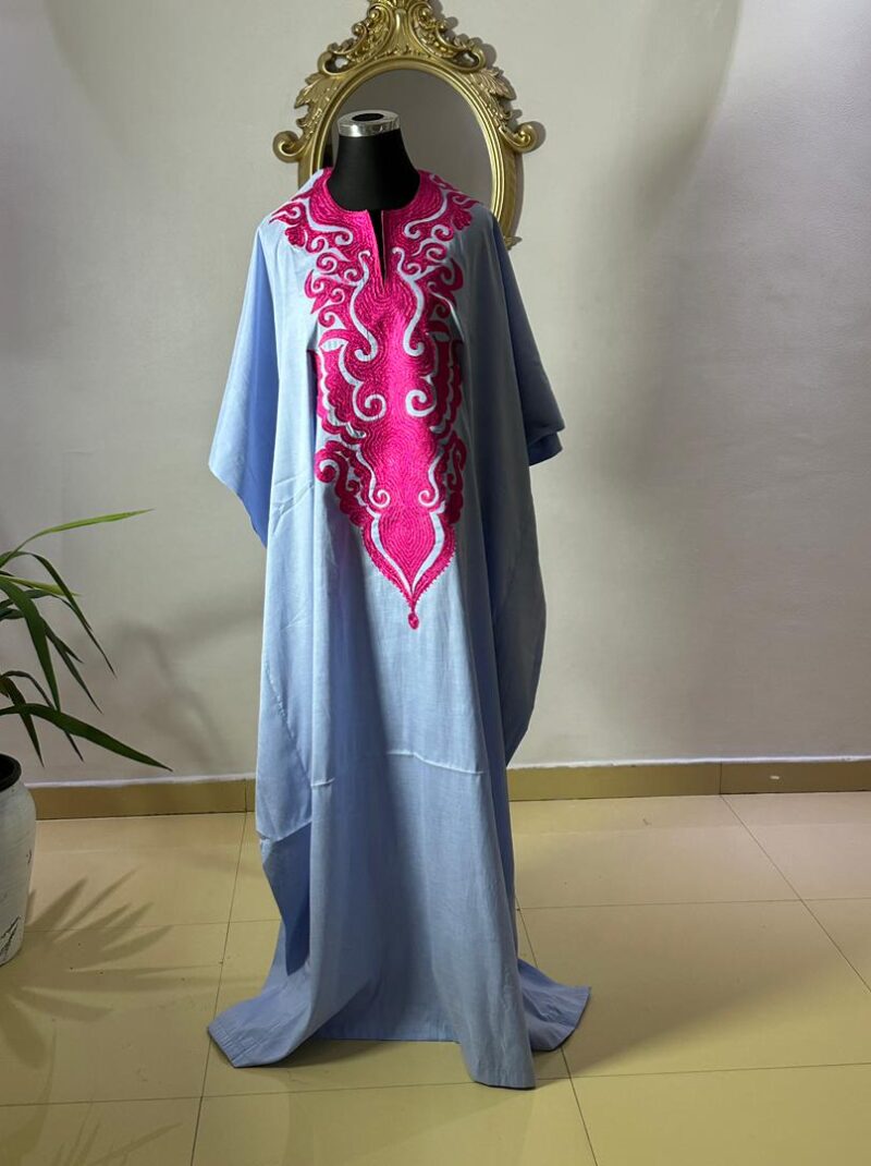 Blue and pink female Boubou