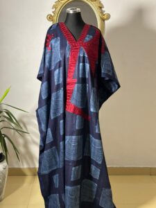 Blue and red female Boubou